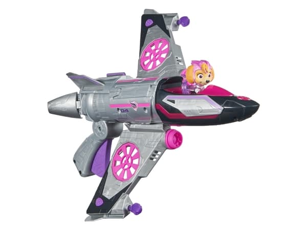 PAW Patrol The Mighty Movie Transforming Rescue Jet & Skye, Lentokone, PAW Patrol, 3 vuosi/vuosia, AAA, Muovi, Vaaleanpunainen, Purppura, Hopea