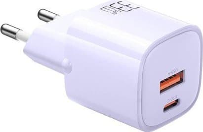 GaN 33W mains charger Mcdodo CH-0155 USB-C, USB-A (purple)