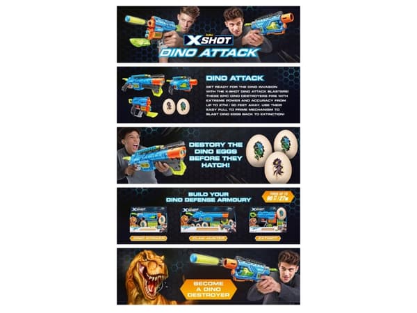 Merkeleker Merkeleker ***** X-Shot Dino Attack Dino Striker 4860 22317
