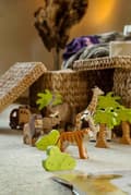 Miniatyrbild 3 av 3: Figur - HOLZTIGER - 80154 - Giraff - Målat trä - European tillverkning - 17x2,8x10,5cm