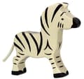 Miniatyrbild 1 av 2: Träfigur - HOLZTIGER - Liten zebra - Handmålad - För barn från 2 år och uppåt