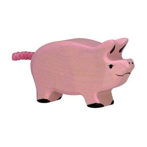 HOLZTIGER PIGLE träfigur - Handmålad - För barn från 3 år
