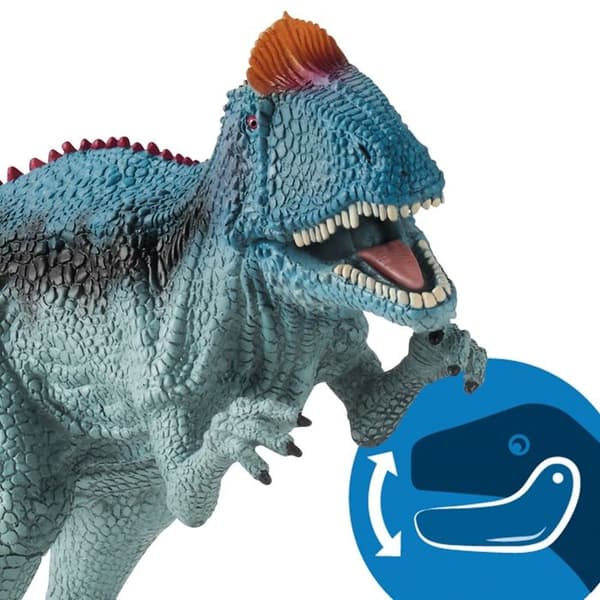 Cryolophosaurus-figur - SCHLEICH - Dinosaurier - Lila modell - För barn från 3 år och uppåt