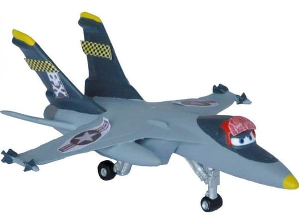 Echo Figurine - Disney Planes - 10 cm - Miniatyrkaraktärer - BULLY - Grå, Vit, Gul och Röd