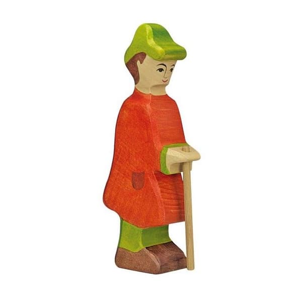 HOLZTIGER träfigur - Herde med pinne - För barn från 3 år och uppåt