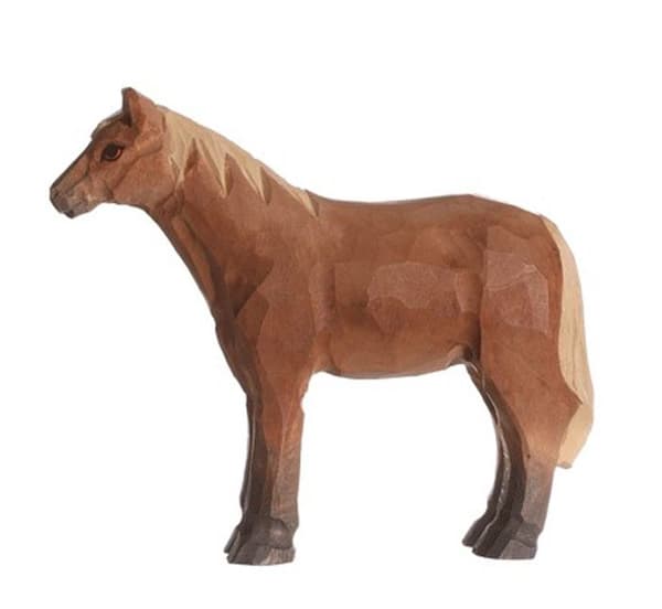 Wudimals - Brun hästfigur - K-PLAY
