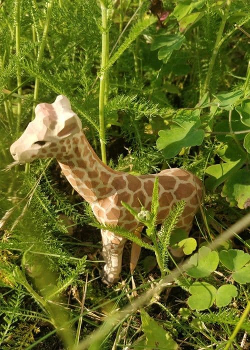 Wudimals - Girafffigur i trä - K-PLAY