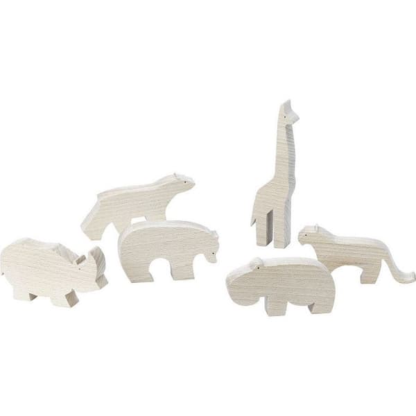 Giraf Pompon - 4 x 13,7 x 2 cm - Beige