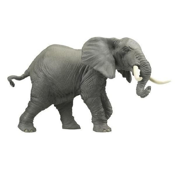 PAPO elefantfigur - modell 50010 - 13 cm x 10 cm - Leksak för barn från 3 år och uppåt