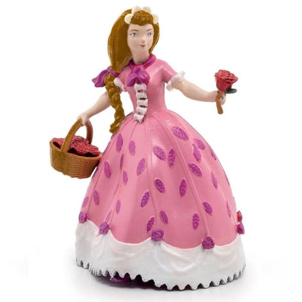 Figurin - PAPO - Prinsessan med rosen - Vit - Barn - Inomhus - 3 år
