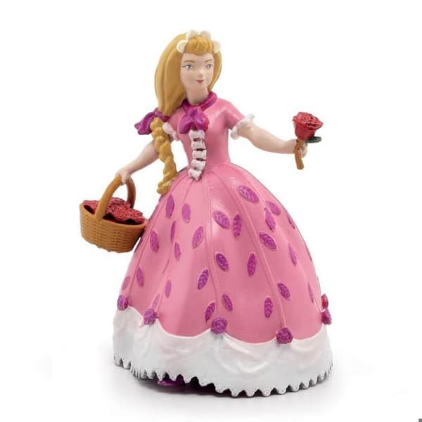Figurin - PAPO - Prinsessan med rosen - Vit - Barn - Inomhus - 3 år