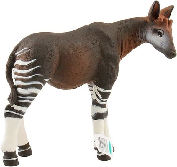 Leksak - PAPO - Okapi - Brun och vit - För pojkar från 3 år och uppåt