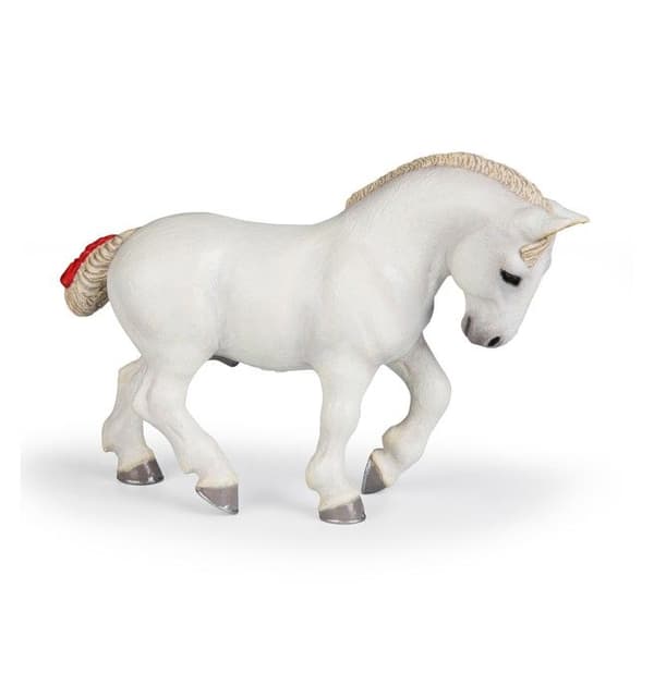 Vit Percheron unik färg