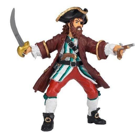 PAPO Röd Barbarossa-figur - Skrämmande pirat för barn från 3 år och uppåt