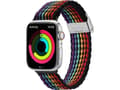 Miniatyrbilde 1 av 5: Dux Ducis Dux Ducis Strap (Mixture II Version) pasek Apple Watch SE, 8, 7, 6, 5, 4, 3, 2, 1 (41, 40, 38 mm) pleciona opaska bransoleta dark stripes