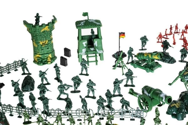 Leksakssoldater Set - Militärbas - 300-delar