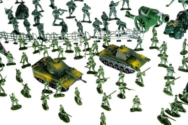Leksakssoldater Set - Militärbas - 300-delar