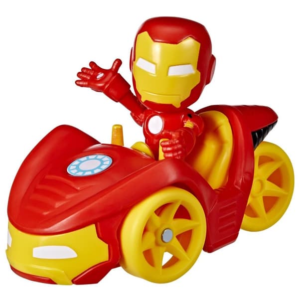 Spidey Amazing Friends Fordon & Figur Iron Man Iron Racer