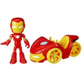 Miniatyrbild 2 av 3: Spidey Amazing Friends Fordon & Figur Iron Man Iron Racer