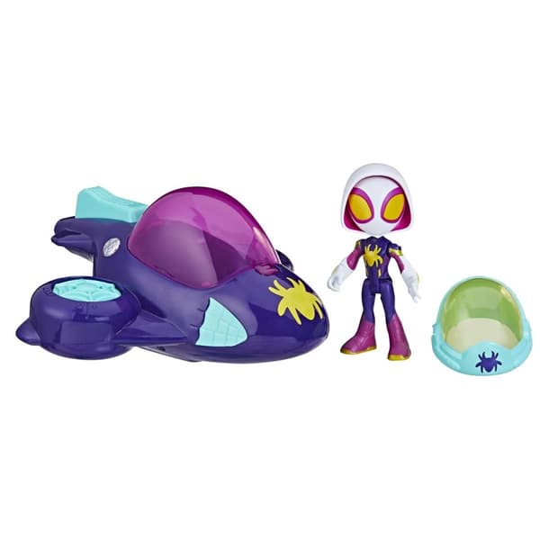 Spidey Amazing Friends Web-Spinners Ghost-Spider with Glide Spinner
