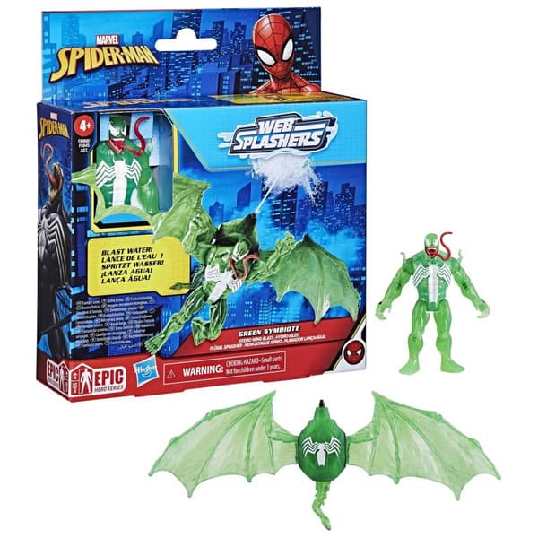 Spiderman Web Splashers Green Symbiote Hydro Wing Blast