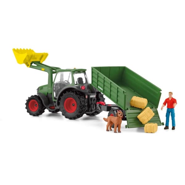 schleich® FARM WORLD traktor med trailer 42608
