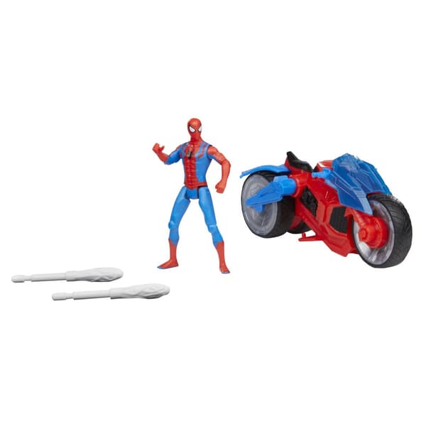 Spider-Man 10 cm Actionfigur med Fordon Spiderman