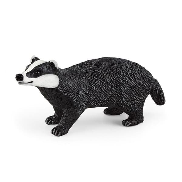 Miniatyrfigur - Schleich miniatyrkaraktär - 14842 - Grävling, 3 år gammal, WILD LIFE - statyett, 8 x 2 x 3 cm
