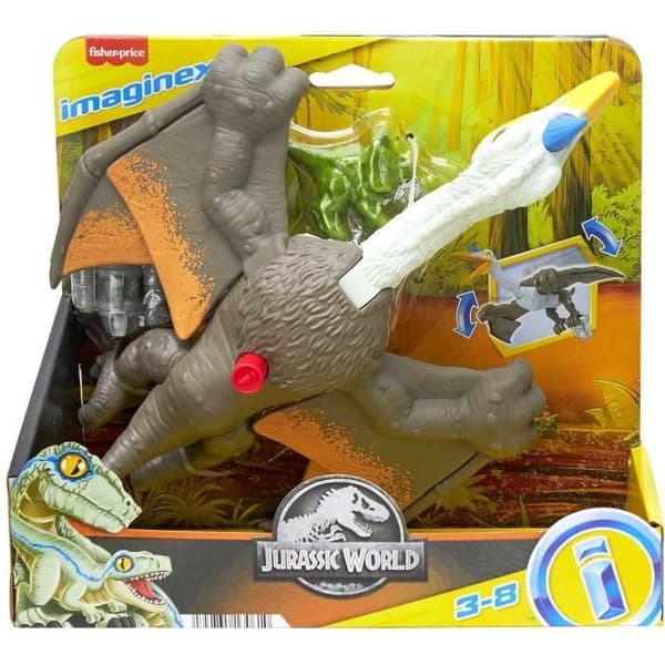 QUETZALCOATLUS BEAT WINGS - FISHER-PRIS - HML44 - IMAGINEXT JURASSIC WORLD FIGURINE