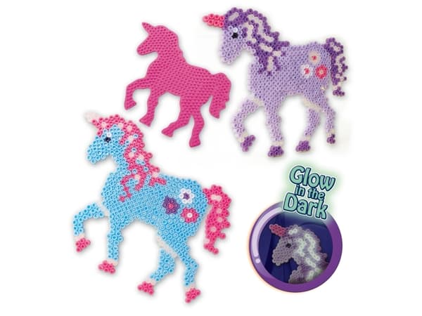 SES Creative Iron-on beads - fantasy horses, 1200 stykker, 5 år, Jente, Barn, Unicorn, Flerfarget