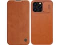 Miniatyrbilde 1 av 5: Nillkin Cover Nillkin Qin Leather Pro Case Case iPhone 14 Pro Camera Cover Holster Cover Flip Case Brun