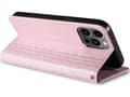 Miniatyrbilde 4 av 5: Hurtel Magnet Strap Case iPhone 14 Pro Max Flip Cover Lommebok Mini Lanyard Stand Rosa