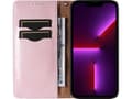 Miniatyrbilde 2 av 5: Hurtel Magnet Strap Case iPhone 14 Pro Max Flip Cover Lommebok Mini Lanyard Stand Rosa