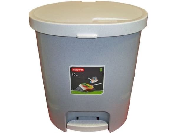 Curver pedal avfallsbeholder 25L grå (CUR000145)