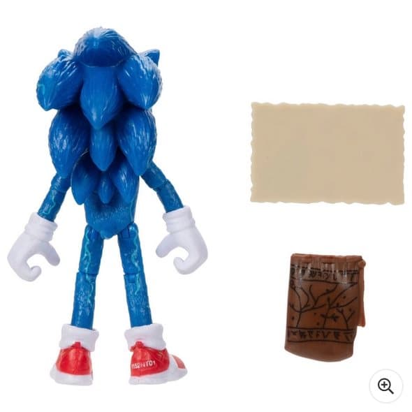 Sonic 2 The Movie - 10cm Figures: with Map and Ring Pouch