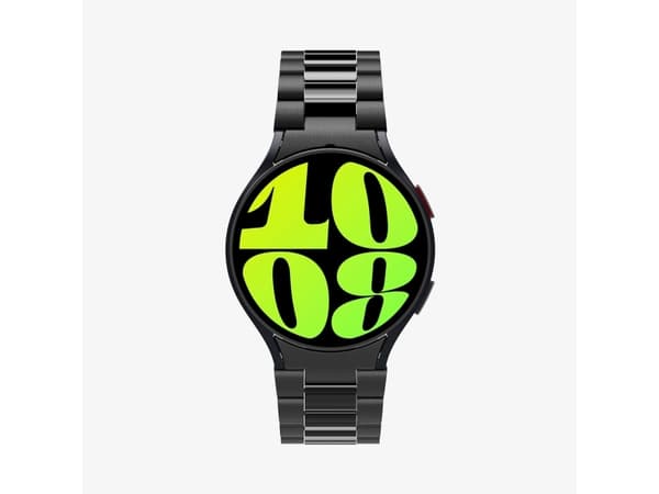 Spigen AMP06499, Band, Smartwatch, Svart, Samsung, Samsung - Galaxy Watch 6 (44mm), Rostfritt stål