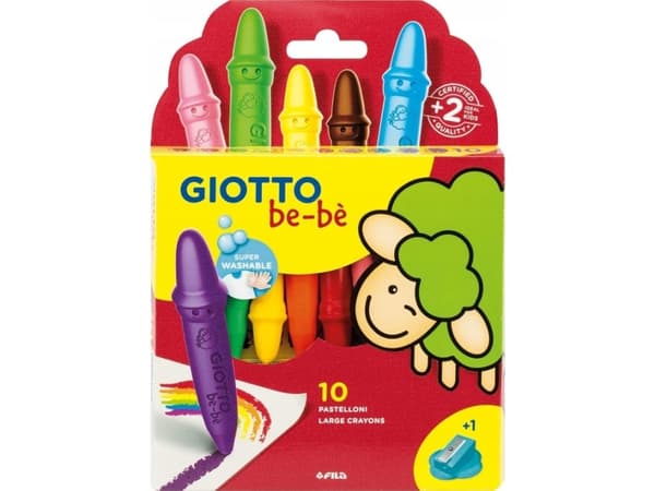 Teka vahakynät teroittimella 10 väriä GIOTTO