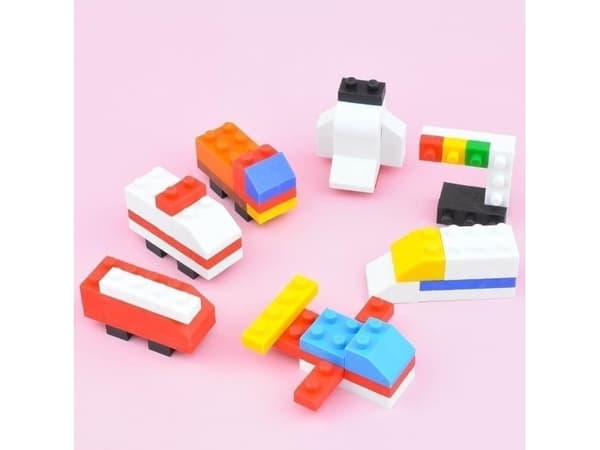 Puzzle Eraser Set Block Vehicle
