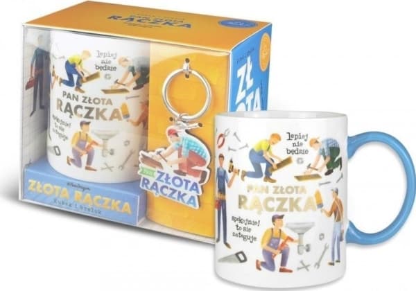 Mr Dragon mugg + nyckelring Złota rączka
