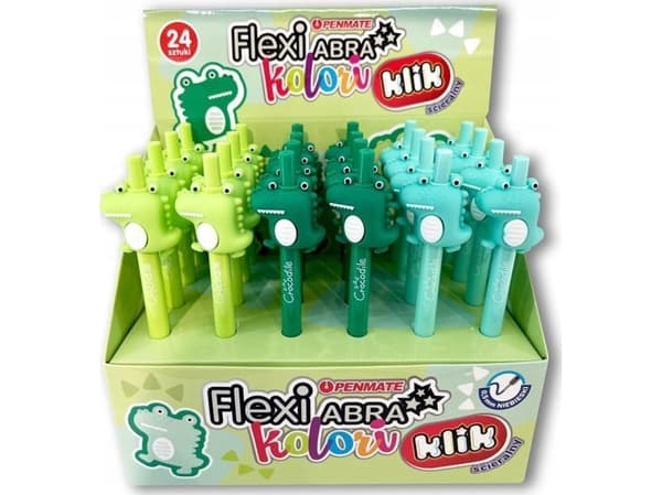 Teka Flexi Abra Crocodil suddbar penna (24st)