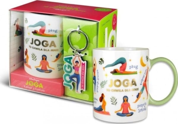 Mr Dragon mugg + nyckelring Yoga