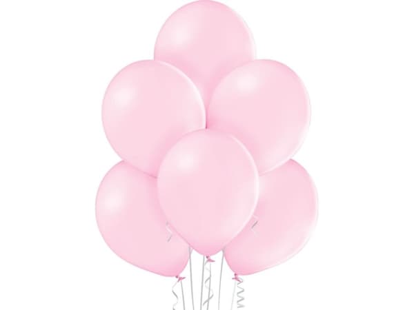 Belball Pastellballonger Lys rosa, B105, 30 cm, 100 stk.