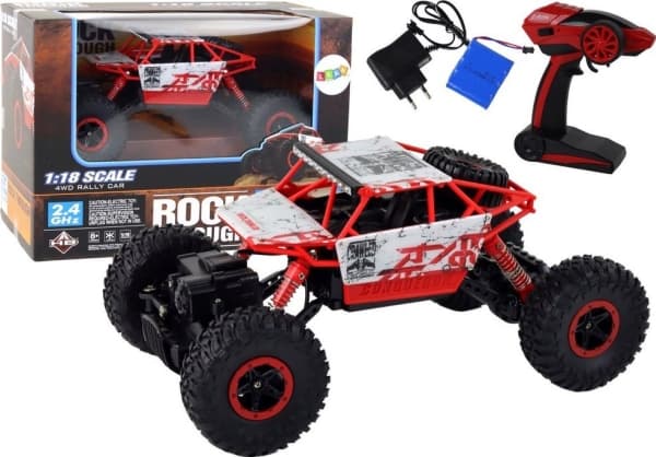 LeanToys RC maastoauto 1:18 2.4G punainen