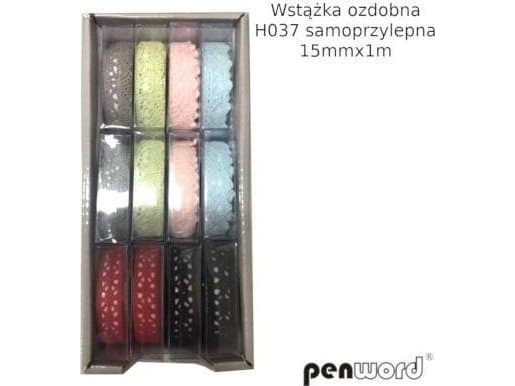 Itsekiinnittyvä koristenauha 15mmx1m (12kpl) EDUKAMP
