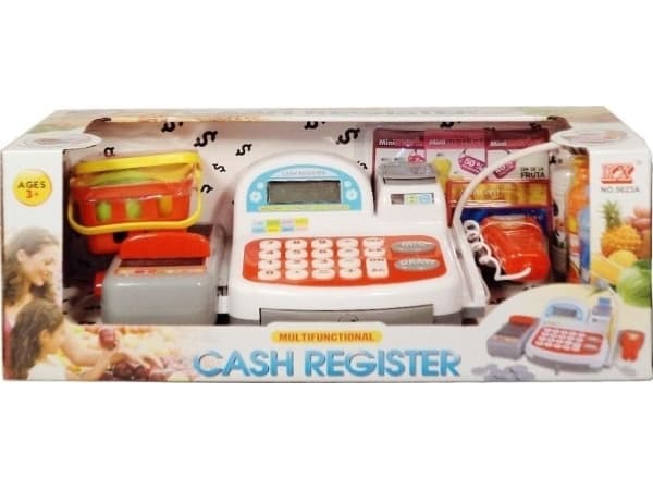 Cash register with calculator