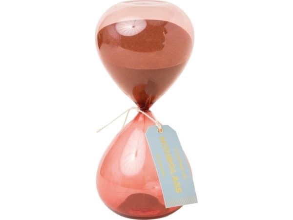 Skrivebord timeglass - terracotta ombre 60min