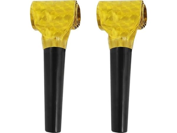 Guld holografiska trumpeter 100st