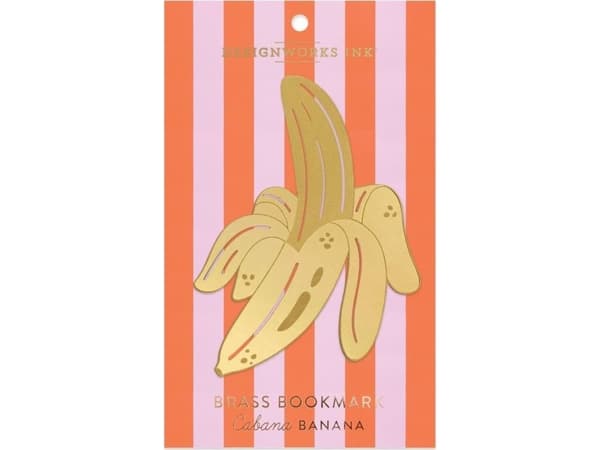 Metall bokmerke for store bøker - cabana banan