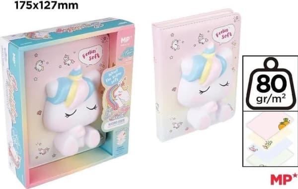 Teka Muistikirja 3D-kannella Unicorn