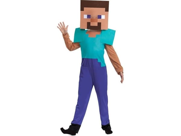 Minecraft barnställ Steve storlek M